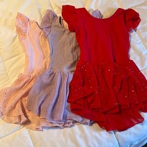 Dance leotards; ages 4-6